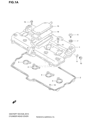 Cylinder Head Cover Schematic
