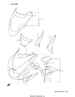 Cowling Body (model T/v) Schematic