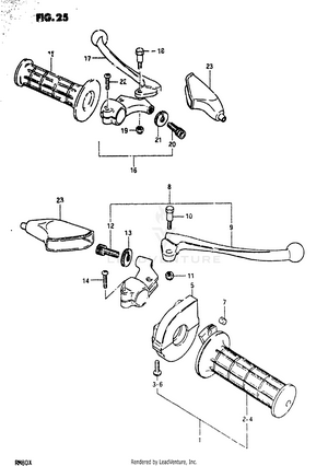 Handle Grip - Lever Schematic
