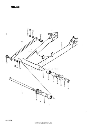 Rear Swinging Arm Schematic