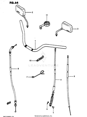 Handlebar (gs1100ez) Schematic