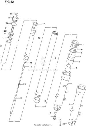 Front Damper (model V) Schematic