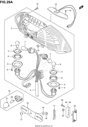Rear Combination Lamp (an400sk5/sk6) Schematic
