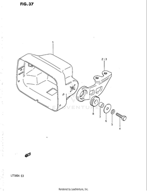 Headlamp Housing (model F/g/h) Schematic