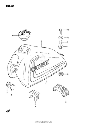 Fuel Tank (model D) Schematic