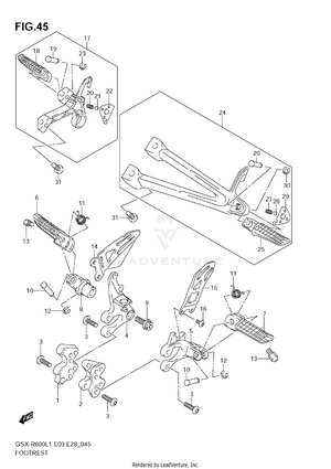 Footrest Schematic