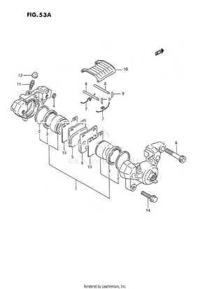 Rear Caliper (model K/l/m/n) Schematic