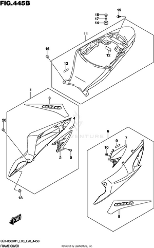 Frame Cover (gsx-r600z) Schematic