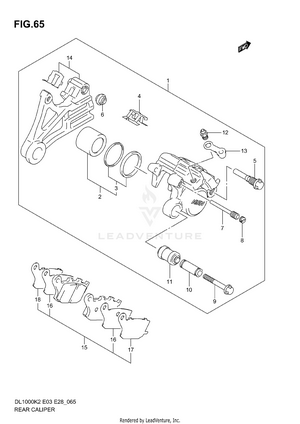 Rear Caliper Schematic