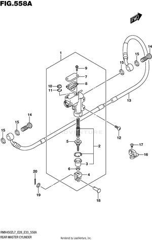 Rear Master Cylinder Schematic