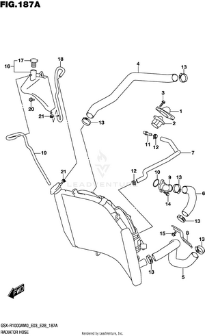 Radiator Hose Schematic