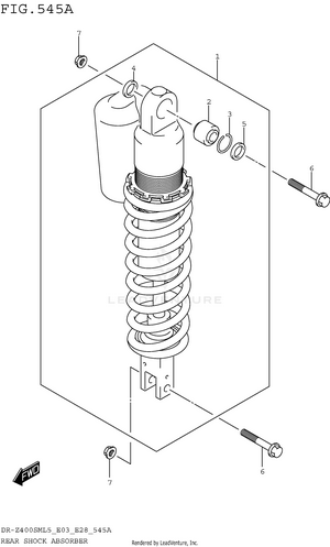 Rear Shock Absorber Schematic