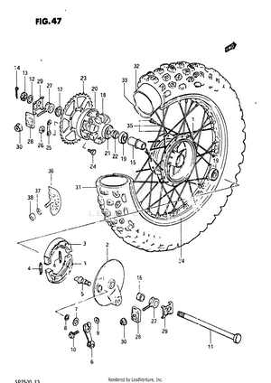 Rear Wheel Schematic