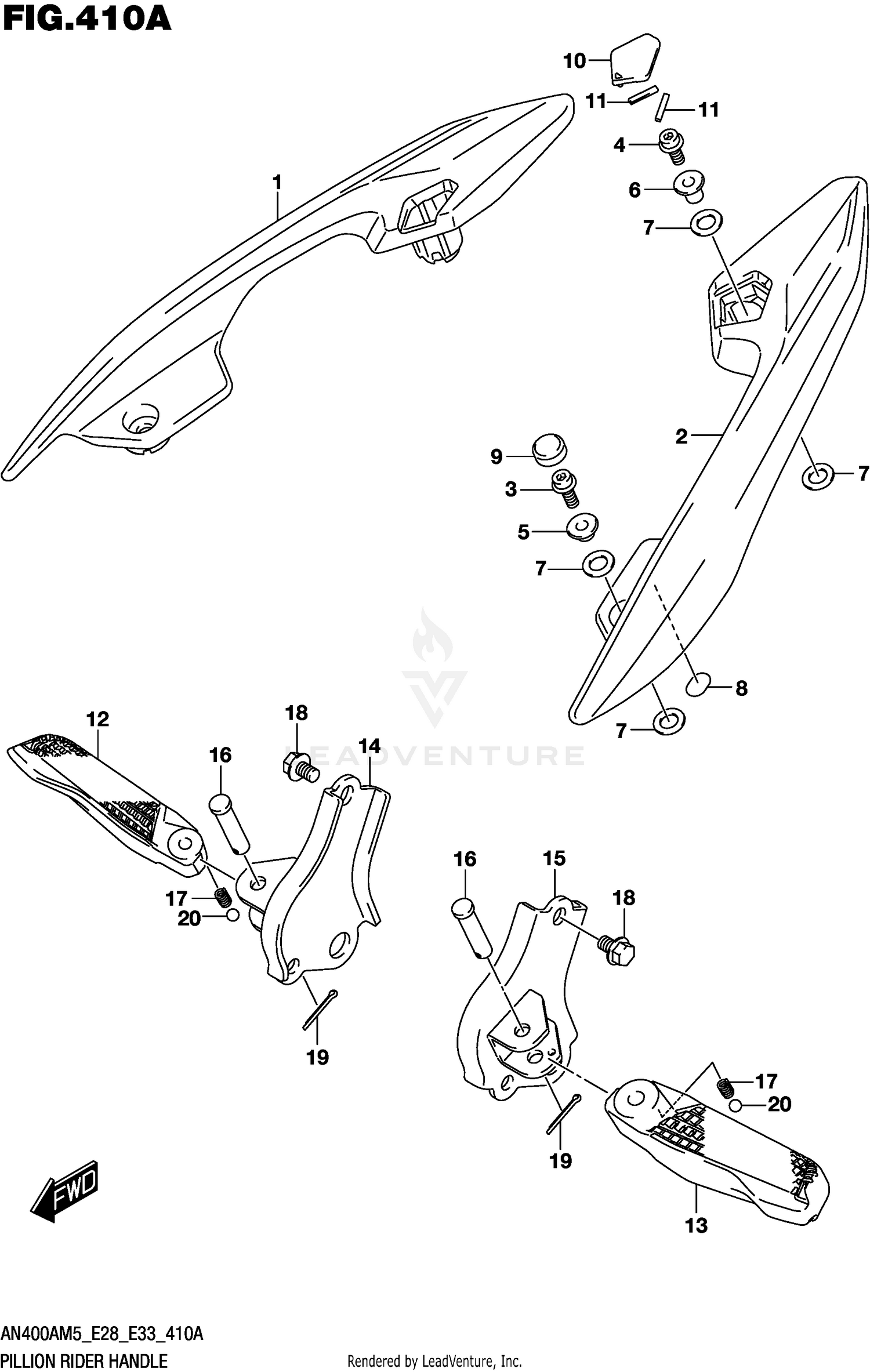 PILLION RIDER HANDLE