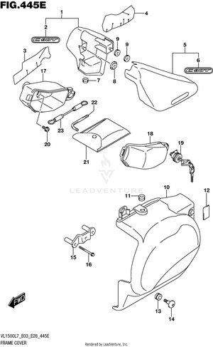 Frame Cover (vl1500tl7 E03) Schematic