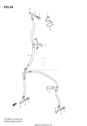 Front Brake Hose Schematic