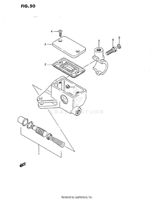 Front Master Cylinder Schematic