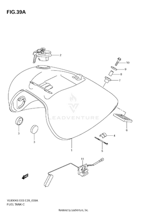 Fuel Tank (vl800ck6/ck7/ck8) Schematic