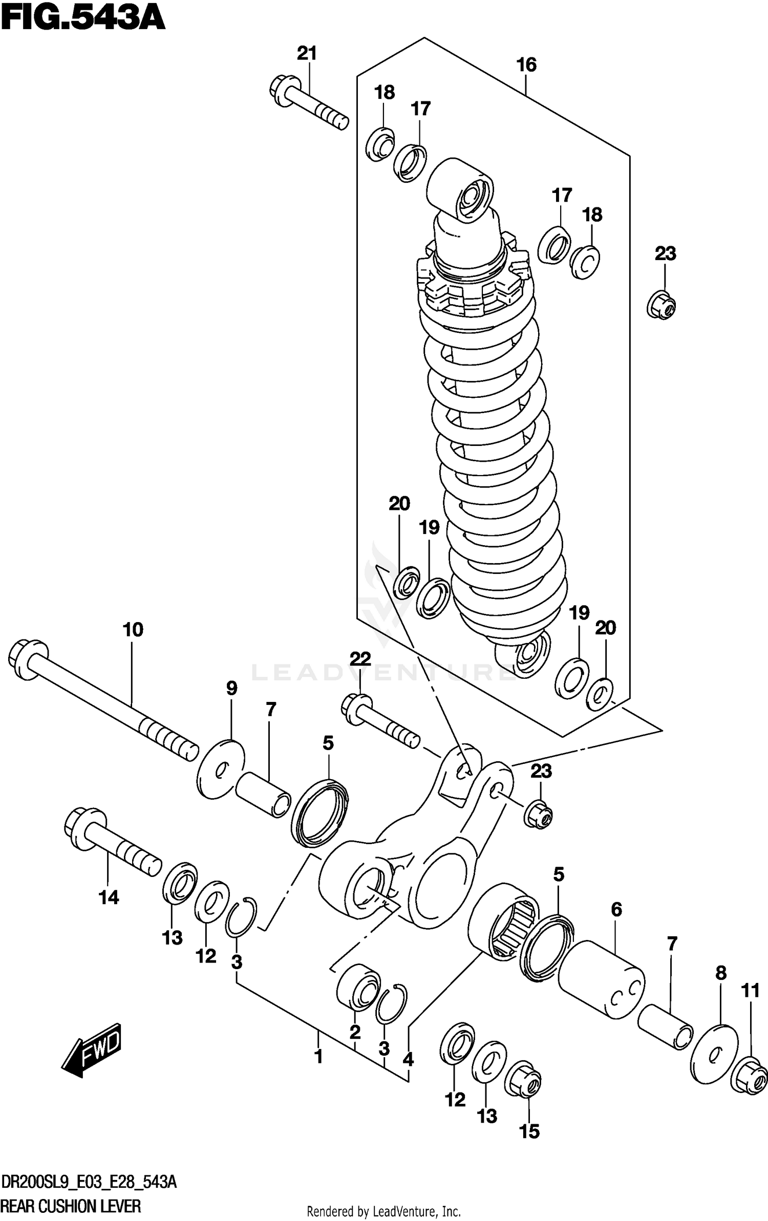 REAR CUSHION LEVER