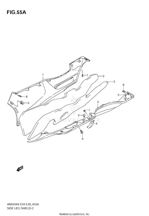 Side Leg Shield (model K7) Schematic