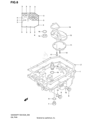 Oil Pan Schematic