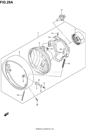 Headlamp Assy (model K5) Schematic