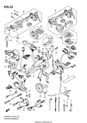 Wiring Harness (an400zal3 E28) Schematic