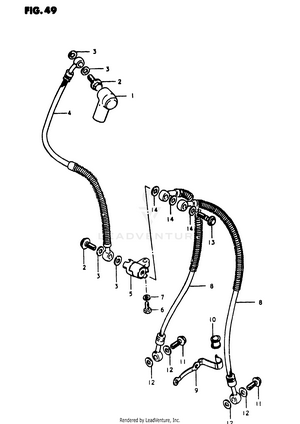 Front Brake Hose Schematic