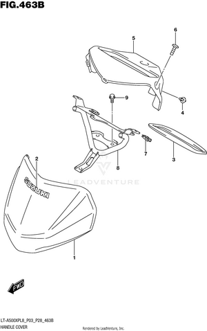 Handle Cover (lt-a500xpl8 P28) Schematic