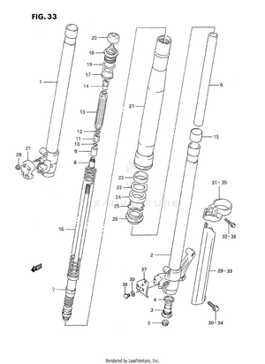 Front Damper (model K) Schematic