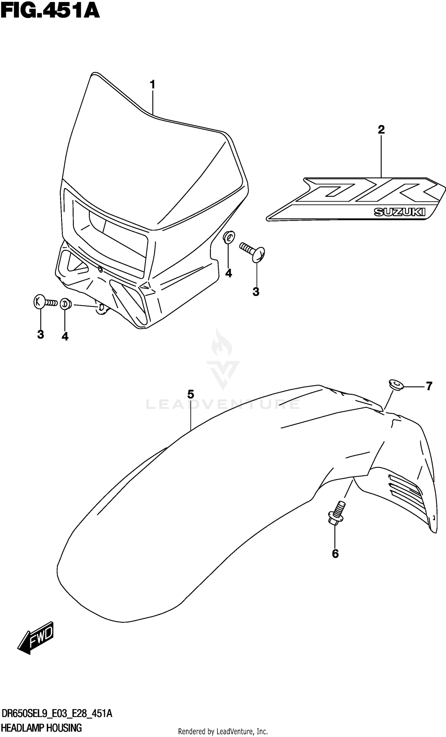 HEADLAMP HOUSING