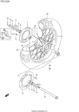 Rear Wheel (model T) Schematic