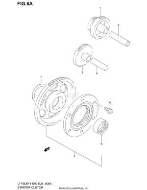 Starter Clutch (model Y/k1/k2) Schematic