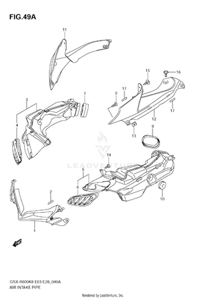 Air Intake Pipe (model K9) Schematic
