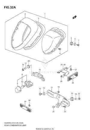 Rear Combination Lamp (model K9) Schematic