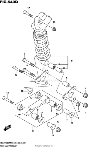 Rear Cushion Lever (gsx-r1000ra) Schematic