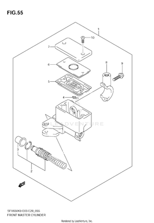 Front Master Cylinder Schematic