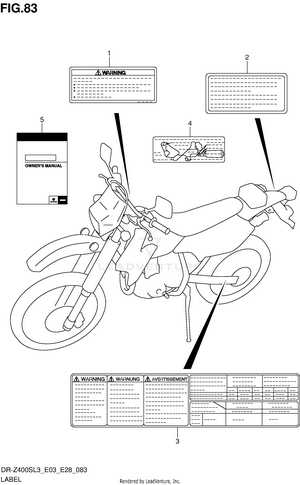 Label (dr-z400sl3 E33) Schematic