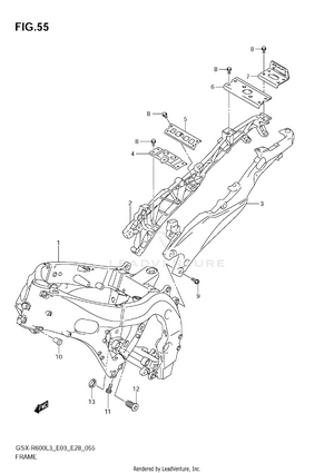 Frame (gsx-r600l3 E33) Schematic