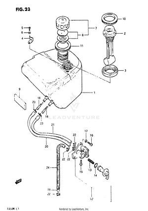 Fuel Tank (model Z) Schematic