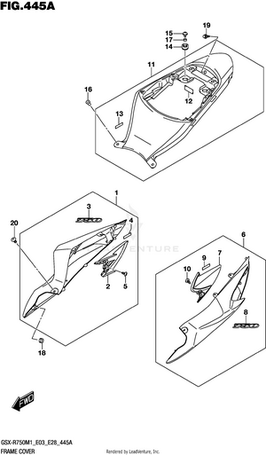 Frame Cover (gsx-r750) Schematic