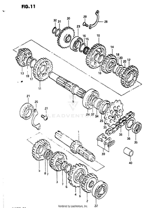 Transmission (model Z) Schematic