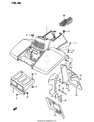 Front Fender Schematic