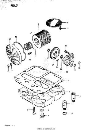 Oil Filter - Oil Pump Schematic