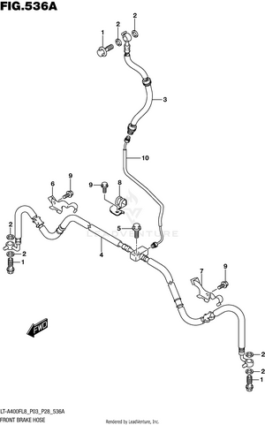 Front Brake Hose Schematic