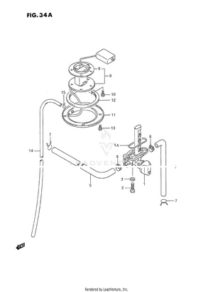 Fuel Cock (model L/m/n/p/r/s/t) Schematic