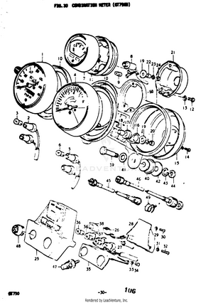 Combination Meter (gt750b) Schematic