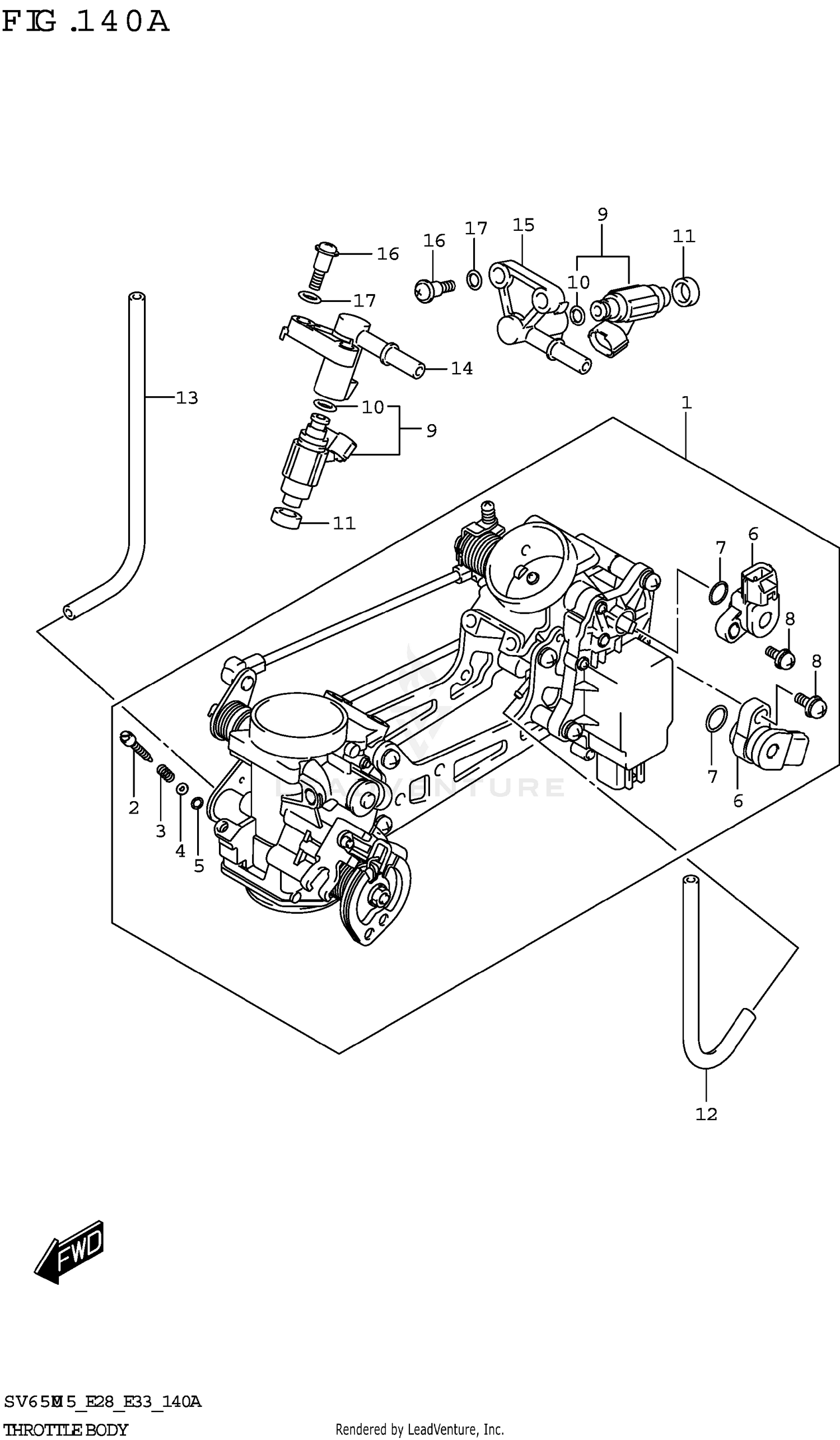 THROTTLE BODY (E28)
