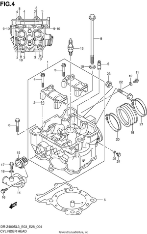 Cylinder Head (dr-z400sl3 E28) Schematic