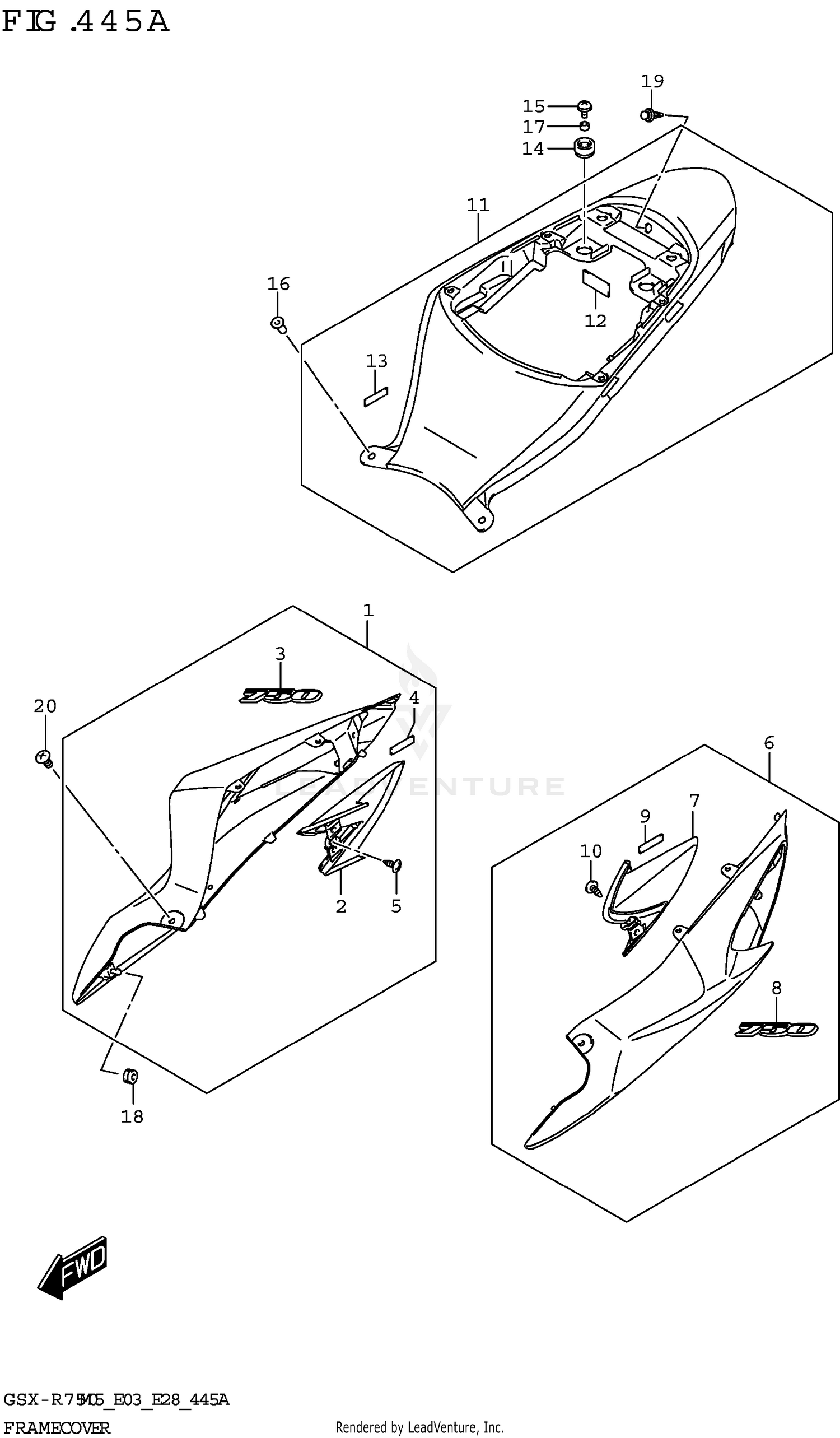 FRAME COVER (GSX-R750)